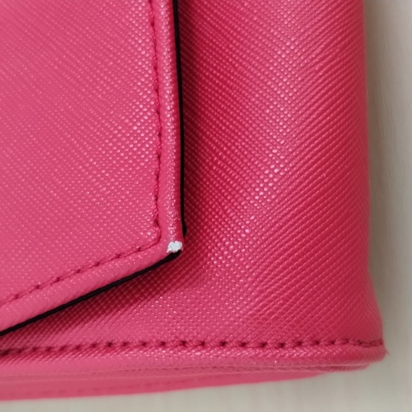 Steve Madden red crossbody clutch purse adjustable detachable strap 8 x 5 - Picture 3 of 11